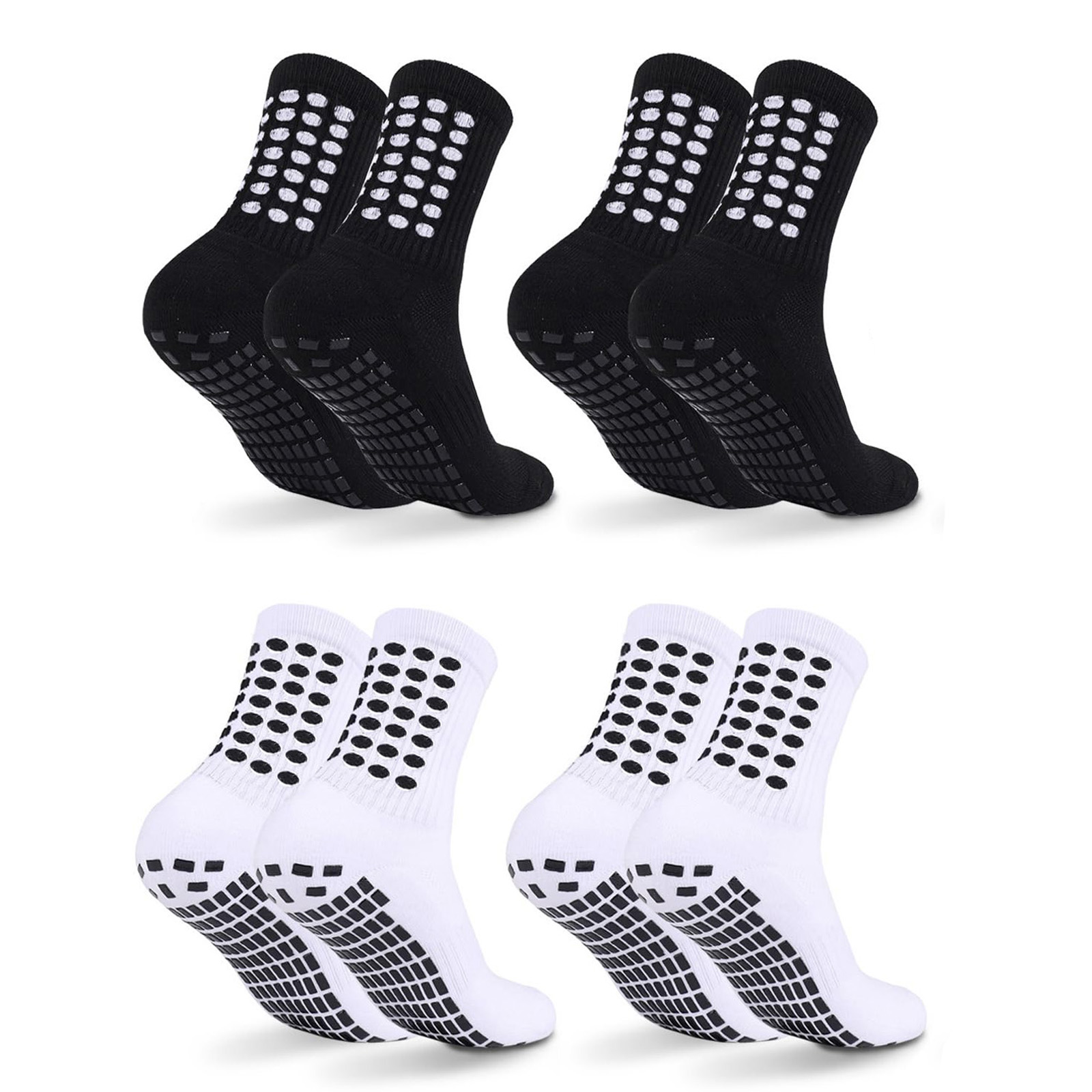 Athletic Sock Cushion - 4/8 쌍 어린이 그립 축구 양말