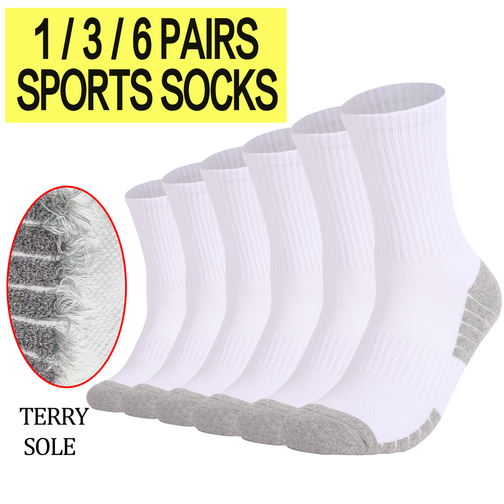 Athletic Sock Cushion - 1/3/6 쌍 두꺼운 남성 여성 하이킹