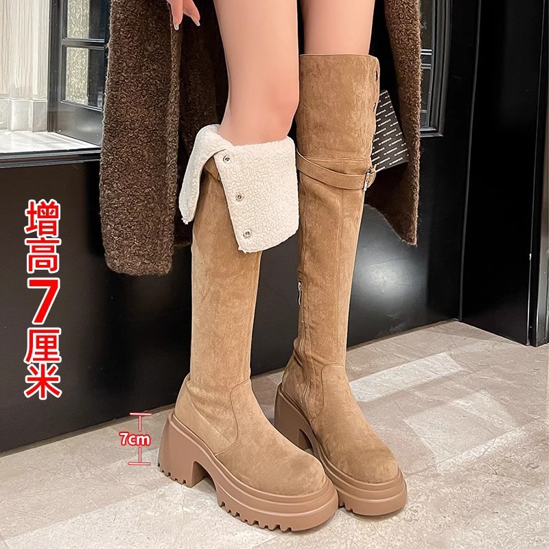 무릎 위까지 오는 부츠 2025 레트로 웨스턴 부츠 여 - Knee High Sock Women 리뷰 및 가격