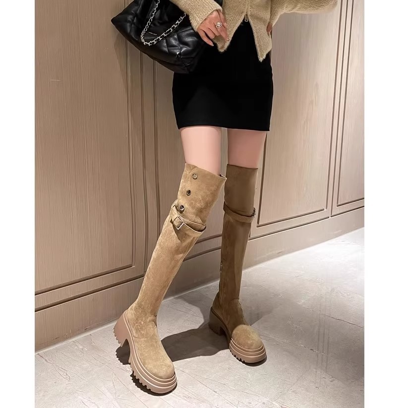 무릎 위까지 오는 부츠 2025 레트로 웨스턴 부츠 여 - Knee High Sock Women 리뷰 및 가격