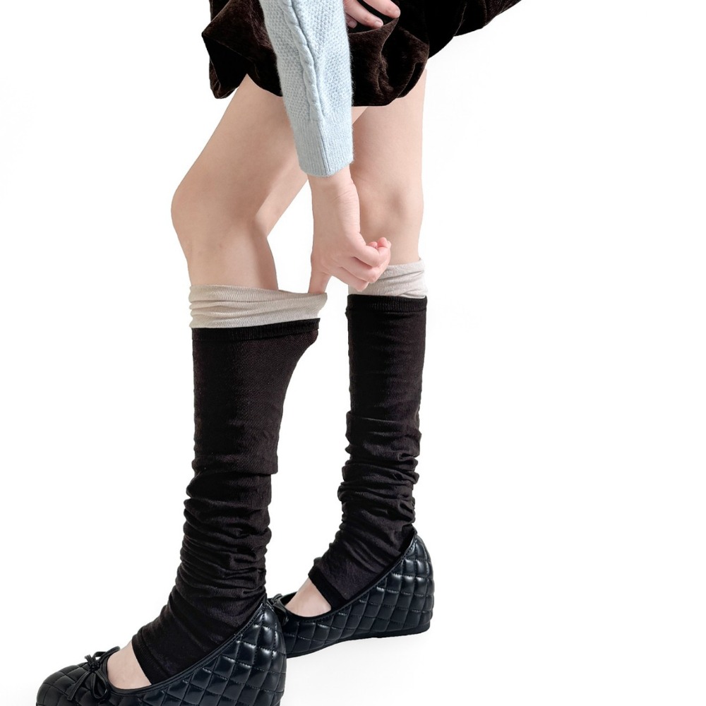 여아용 커프스 슬라우치 스티럽 레그 워머, 컬러 블록  - Boot Sock Slouchy 리뷰 및 가격