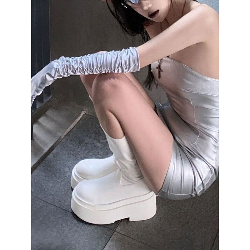 2025년 여름 여성용 두꺼운 밑창 롱 부츠 얇은 하이 - Knee High Sock Women 리뷰 및 가격